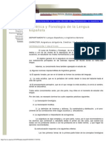 Uned - Fon Tica y Fonolog A - Introducci N y Objetivos PDF