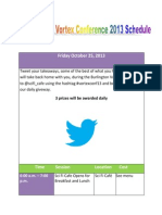 Burlington Vortex Conference 2013 Schedule_Final_2013