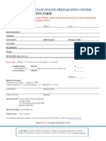 Registration Form: 2013 Cfps Exam Online Preparation Course