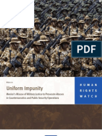 HRW -- Uniformed Impunity
