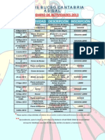 Calendario Eventos 2013 Club Buceo PDF