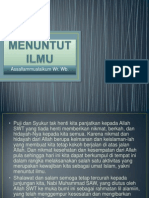 Menuntut Ilmu