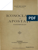 Ioan Gh Savin Iconoclasti Si Apostati Contemporani 1932