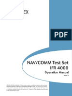 Aeroflex 4000 NAVCOMM Test Set Operation Manual