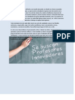 el docente del siglo xxi se enfrenta a un mundo innovador