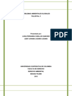 Tabla de Contenido Taller 3 Ambiental