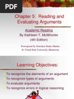 Evaluating Arguments