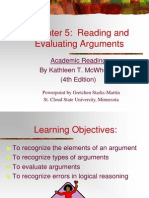 Evaluating Arguments