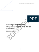 Primer BORRADOR Estrategia Española RSE