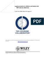 Micronutrient Suplementation in Children and Adults With VHI Infection SIDA