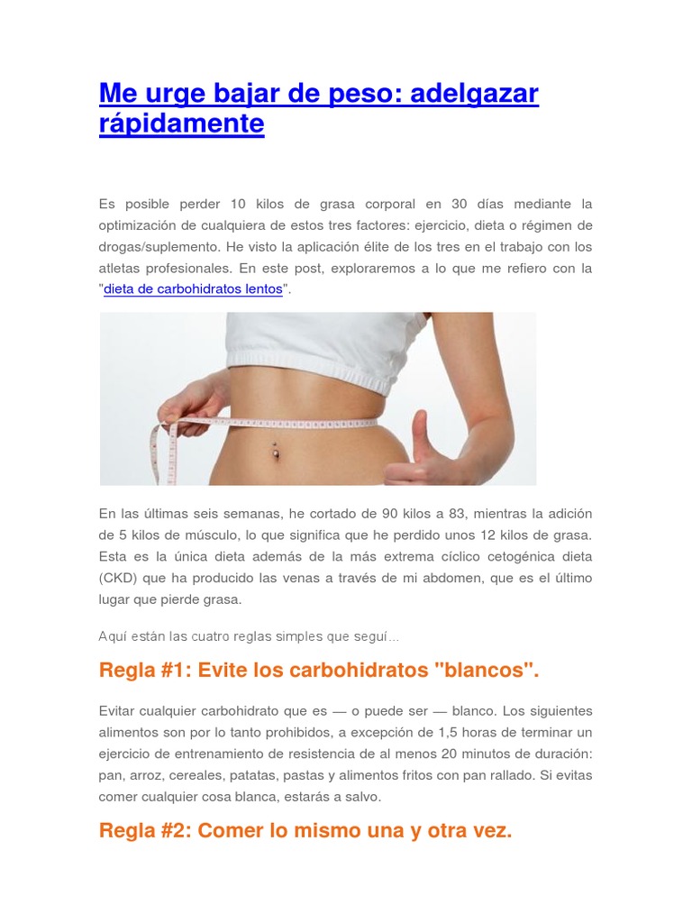 5 Kilos De Grasa Vs 5 Kilos De Musculo Me Urge Bajar de Peso | PDF | Dieta | Vegetales