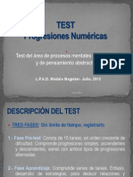 Test Progresiones Numericas