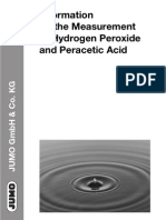Measurement Hydrogen Peroxide n Peracetic Acid