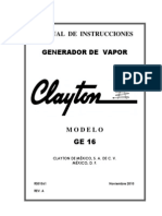 Clayton Electric Steam Generator Manual Ge-16