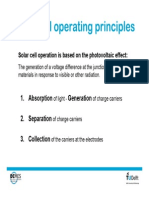 Solar cell operating principles