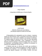 Artigos Espíritas - A Importância da Bíblia para a Doutrina Espírita