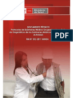 R M 312-2011- MINSA Protocolos de Examenes Medicos