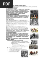 Antecedentes de La Primera Guerra Mundial