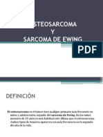 Osteosarcoma y Sarcoma de Ewing