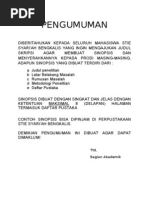 Download Contoh Sinopsis Proposal Skripsi by Zulyani Aja SN174309815 doc pdf