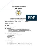 Informe Compuertas Logicas Laboratorio