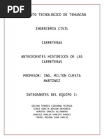 Antecedentes Historicos de Las Carreteras