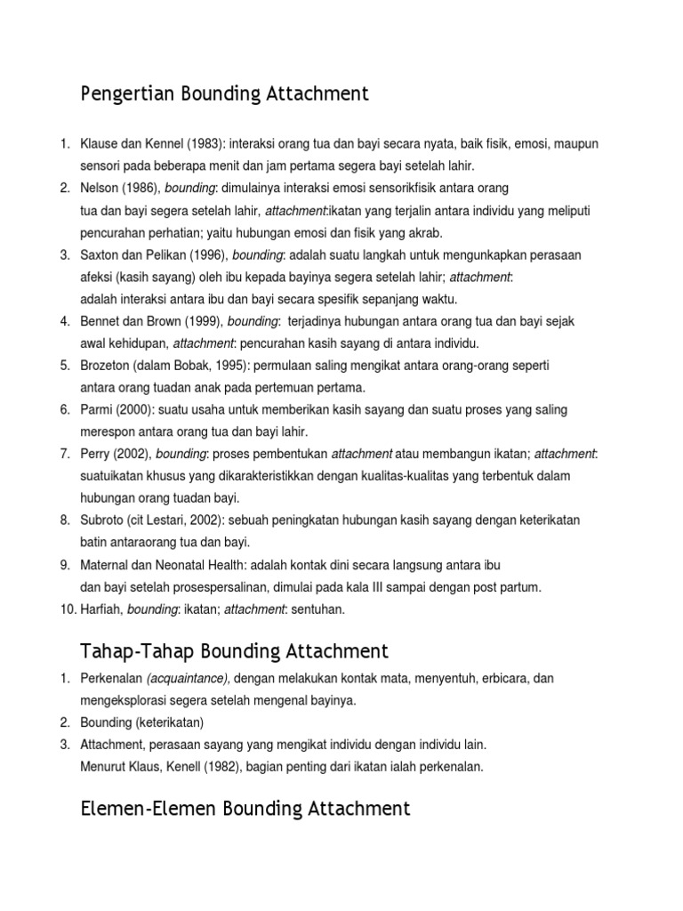 Pengertian Bounding Attachment | PDF