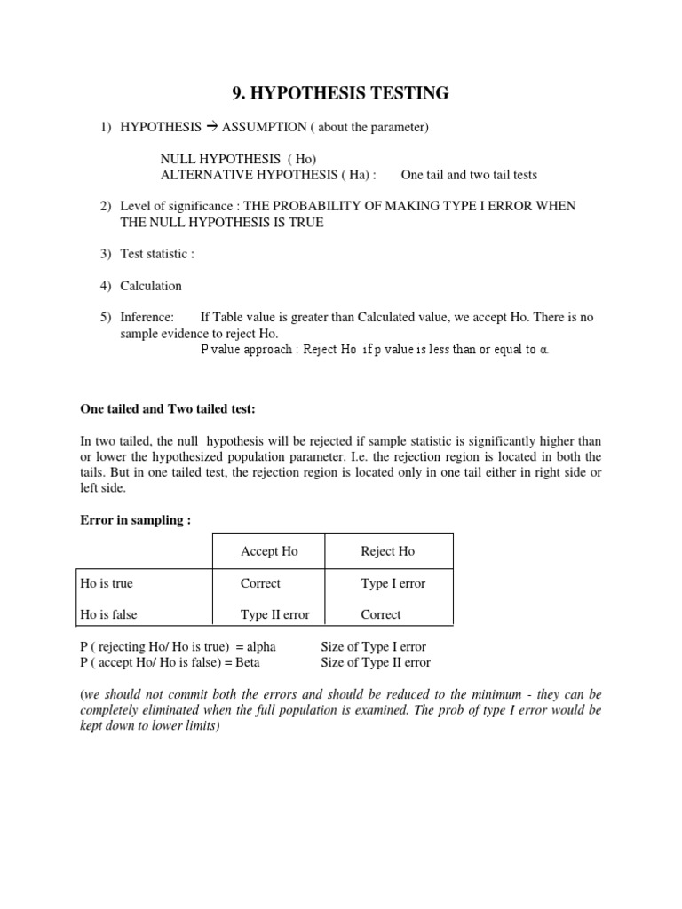 Hypothesis Testing for Proportions | PDF | Statistical Significance ...