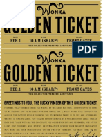 Willy Wonka Golden Ticket