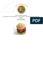 Toy Burger Crochet Pattern