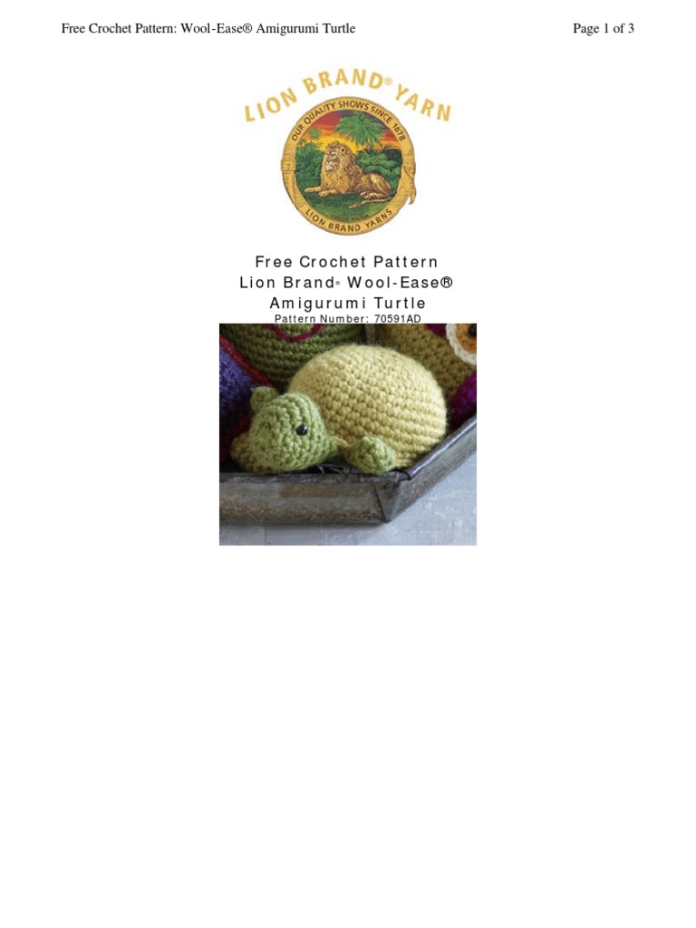 Turtle Rattle Crochet Pattern | PDF