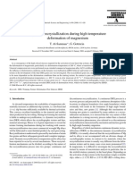 Dynamic Recrystallization During High Temperature Deformation of Magnesium