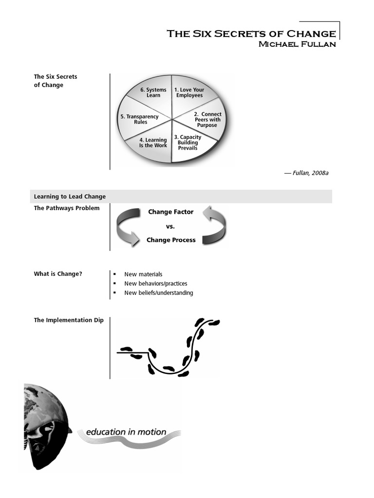 Six Secrets of Change | PDF