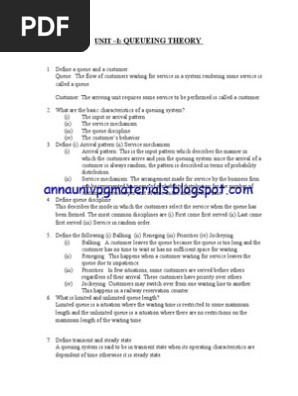 Unit 1 Solved Qp And Ans Queue Abstract Data Type