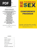 "Rethinking Sex" Conference Program