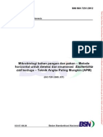 Mikrobiologi Metode Horizontal Deteksi Enumerasi E. Coli - Teknik APM - SNI ISO 7251-2012 - Web