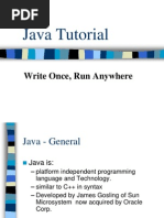 Java Tutorial: Write Once, Run Anywhere