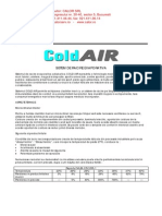 Racitor Evaporativ Impresind Cold Air - Pliant Date Tehnice