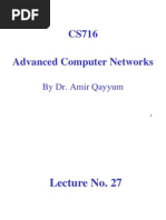 Advanced Computer Networks - CS716 Power Point Slides Lecture 27