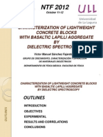 Characterization of Lightweight Concrete Blocks With Basaltic Lapilli Aggregate BY Dielectric Spectros