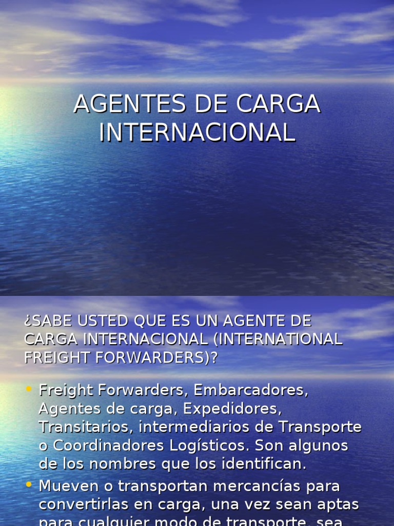 Agentes de Carga Internacional