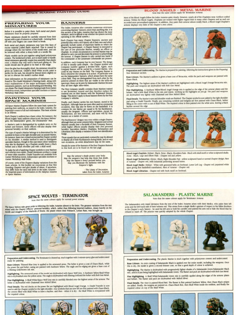 Space Marines Painting Guide Pdf
