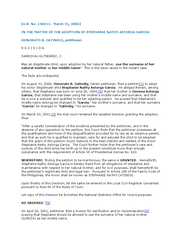 Adoption Cases Adoption Surname Free 30day Trial Scribd