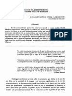 Yo No Soy Yo, Evidentemente. La Amante de David Markson