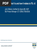 ISO 20000- What It is and How It Relates to ITIL V3-- John DiMaria