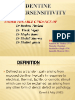 Dentine Hypersensitivity