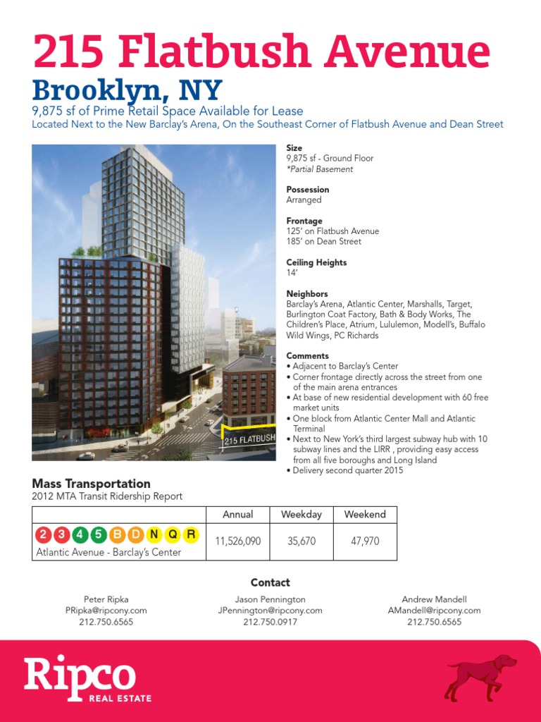 215 Flatbush Ripco Ad October 2013 PDF Brooklyn Long Island