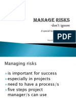 Manage Risks in Projects