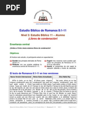 Estudio Biblico Romanos N3 11a Pecado Jesús