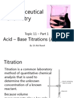 Topic E - Acid Base Titration - Part 1